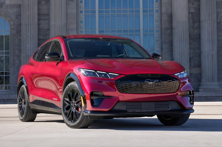 Front of the 2025 Ford Mustang Mach-E.