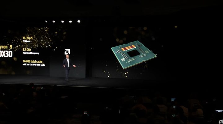 AMD announcing the 9950X3D.