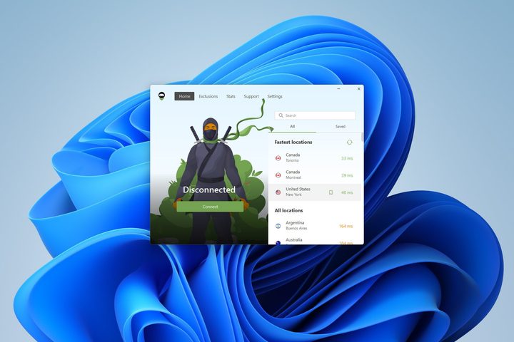 AdGuard VPN has a simple design that's easy to use.