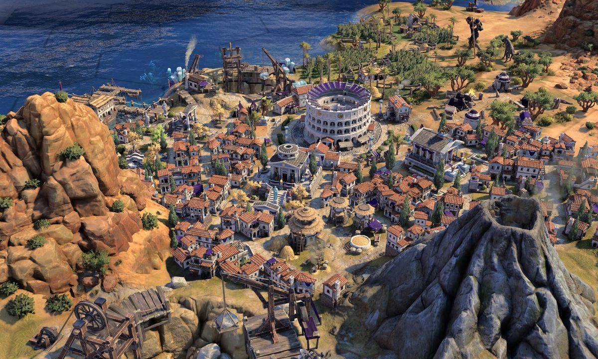 A roman city in Civilization 7.