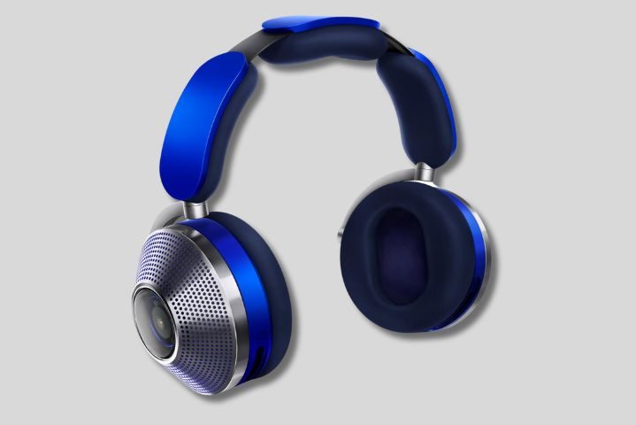 dyson headphones in blue