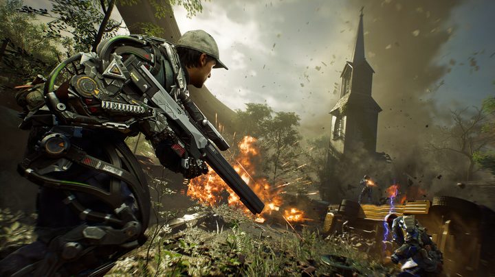 A shootout in Exoborne.