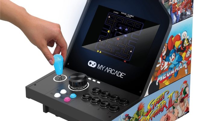 The Gamestation Retro Mega tabletop arcade cabinet.