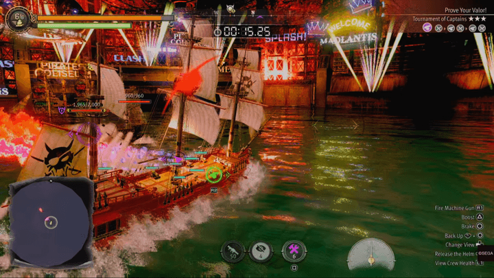 Ship battles in Like a Dragon: Pirate Yakuza in Hawaii