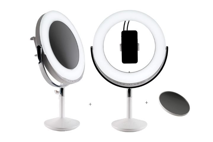 light and mirror for social media
