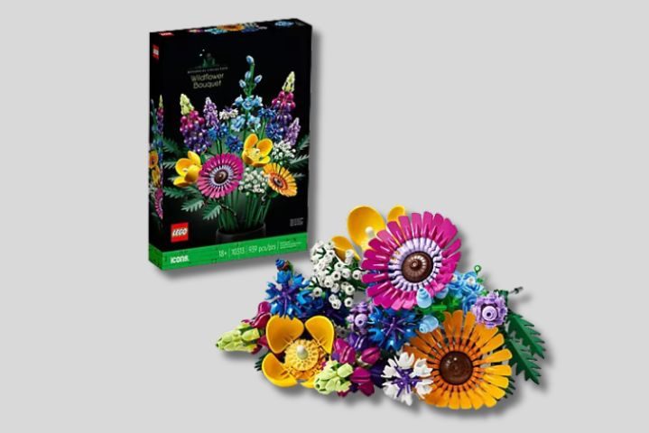 flowers made of legos