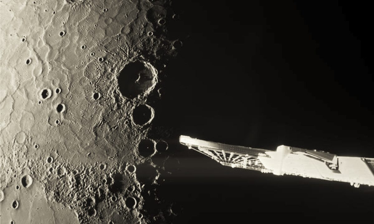 This is one of a series of images taken by the ESA/JAXA BepiColombo mission on 8 January 2025 as the spacecraft sped by for its sixth and final gravity assist manoeuvre at the planet. Flying over Mercury's north pole gave the spacecraft's monitoring camera 1 (M-CAM 1) a unique opportunity to peer down into the shadowy polar craters. M-CAM 1 took this long-exposure photograph of Mercury's north pole at 07:07 CET, when the spacecraft was about 787 km from the planet’s surface. The spacecraft’s closest approach of 295 km took place on the planet's night side at 06:59 CET.