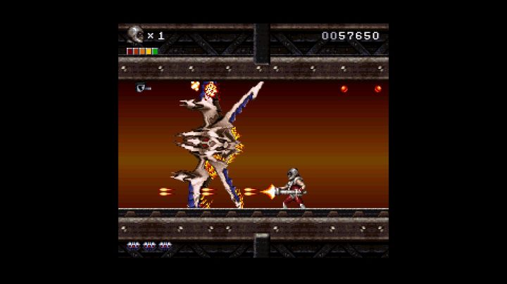 Sidescrolling gameplay from Rendering Ranger: R2.