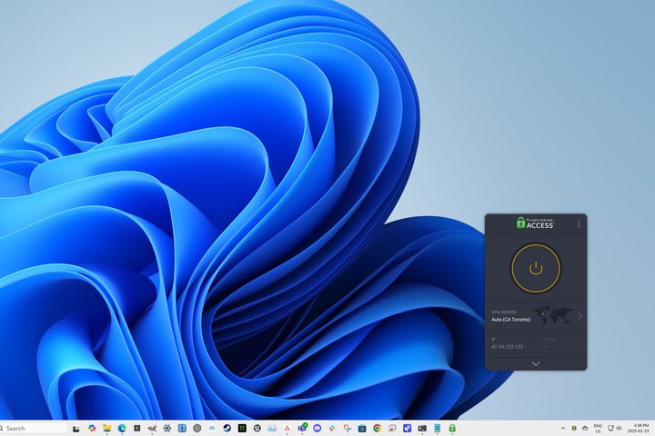 The default PIA app docks to the system tray, which could work well for small notebooks.