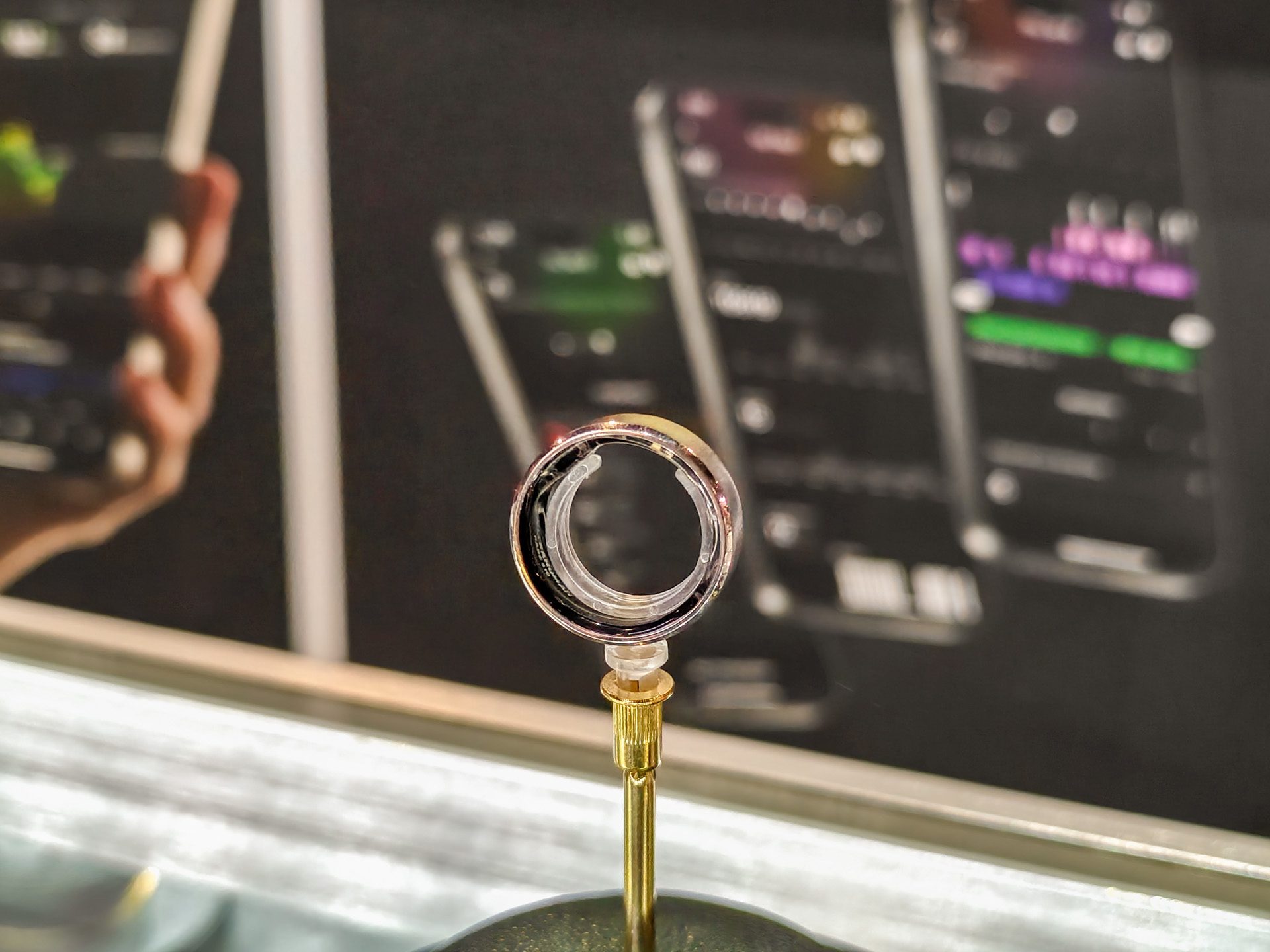 Ultrahuman smart ring in gold