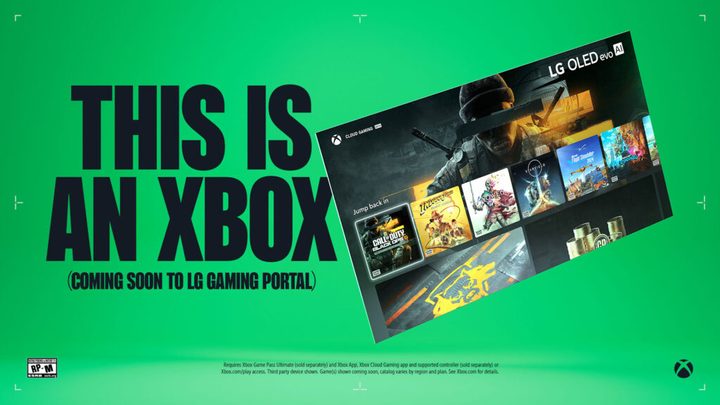 An ad for the LG Smart TV and Xbox app collaboration.