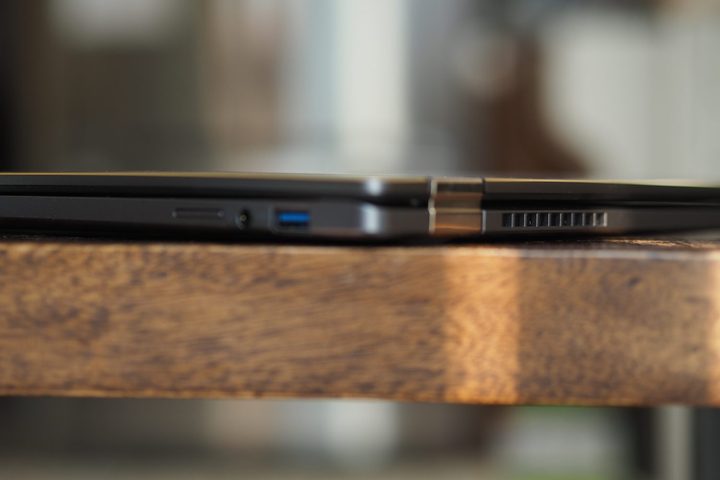 Acer Chromebook Plus Spin 14 rear view showing vents.