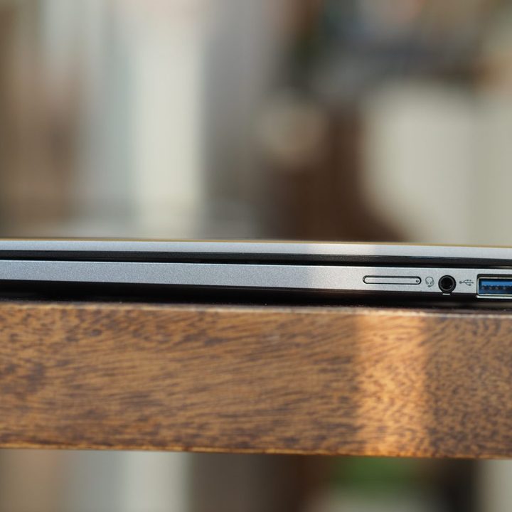Acer Chromebook Plus Spin 14 right side view showing ports.