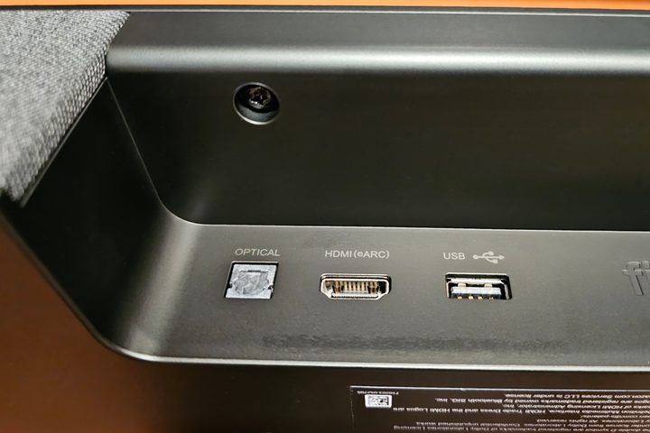 Amazon Fire TV Soundbar Plus: ports.