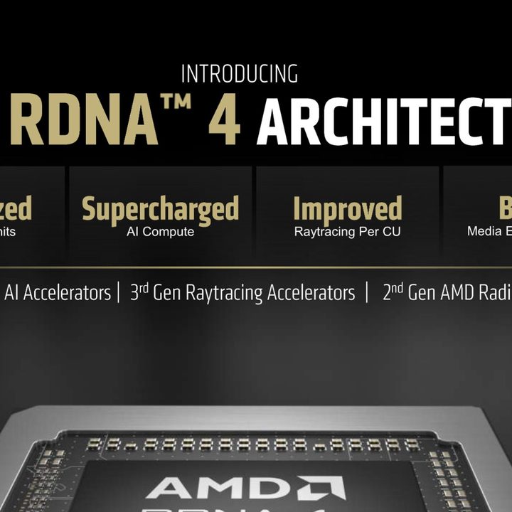 Features for AMD's RDNA 4 graphics architecture.