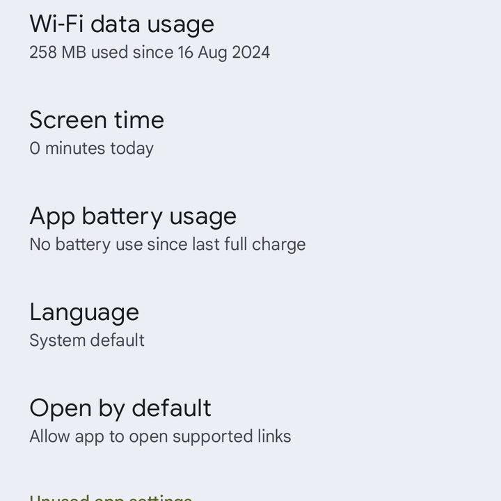 Android app refresh settings