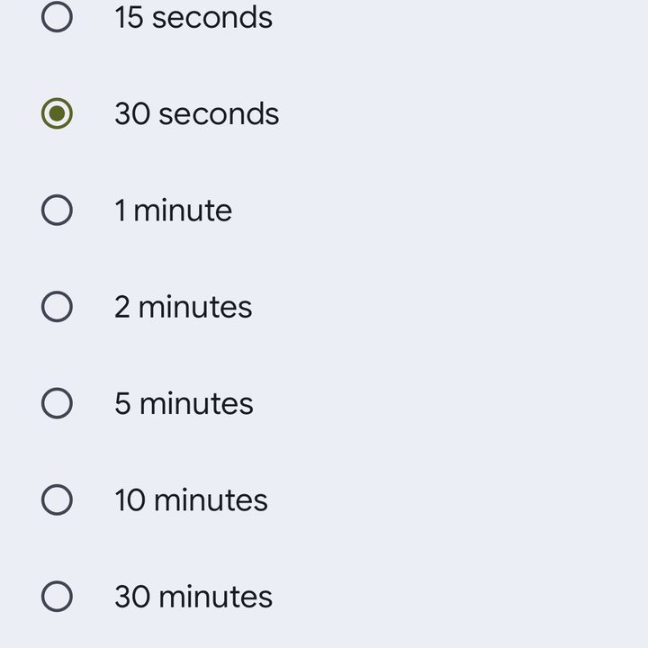 Android screen time out battery saver settings