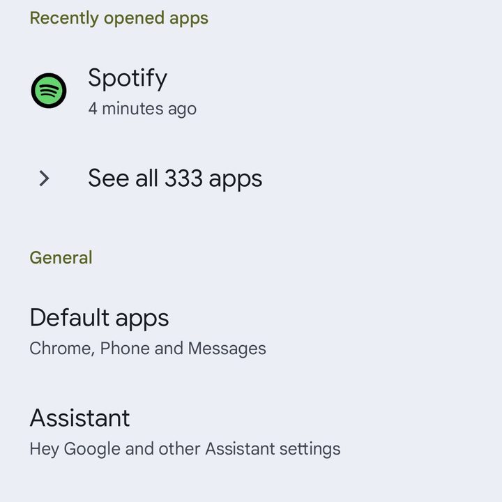Android Spotify app settings