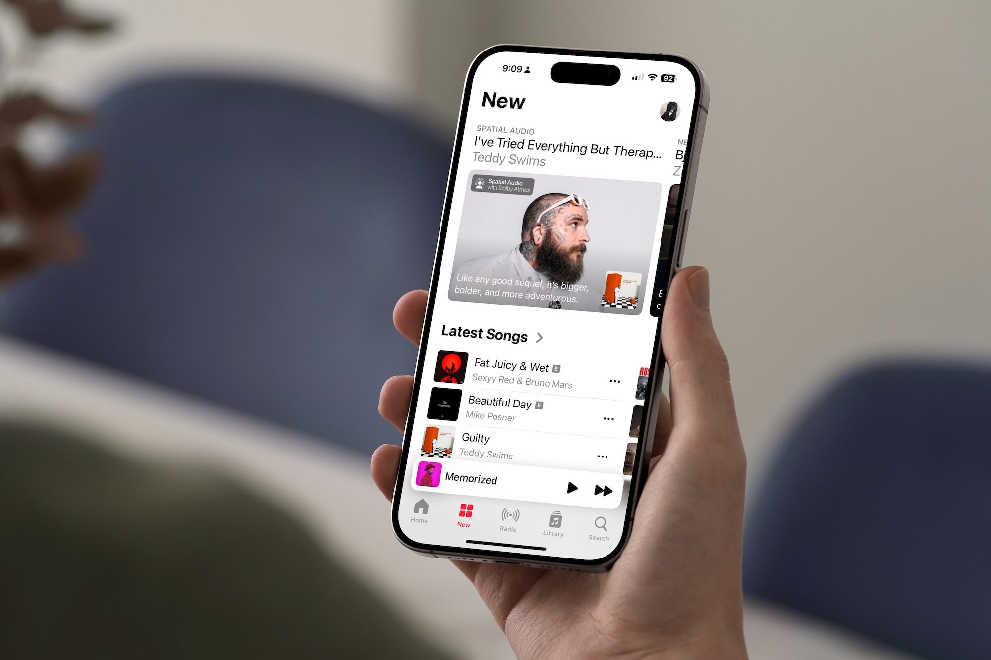Apple Music on iPhone.