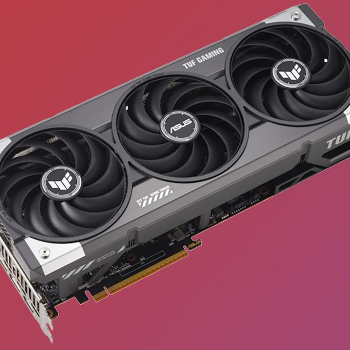 An Asus RX 9070 XT TUF GPU.