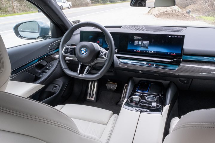 BMW i5 driver's seat