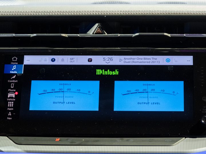 McIntosh meters in a car