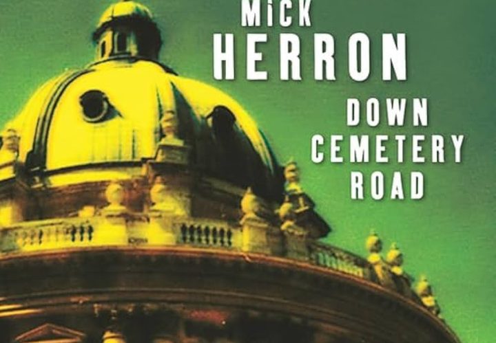 The cover to the audiobook of Down Cemetery Road.