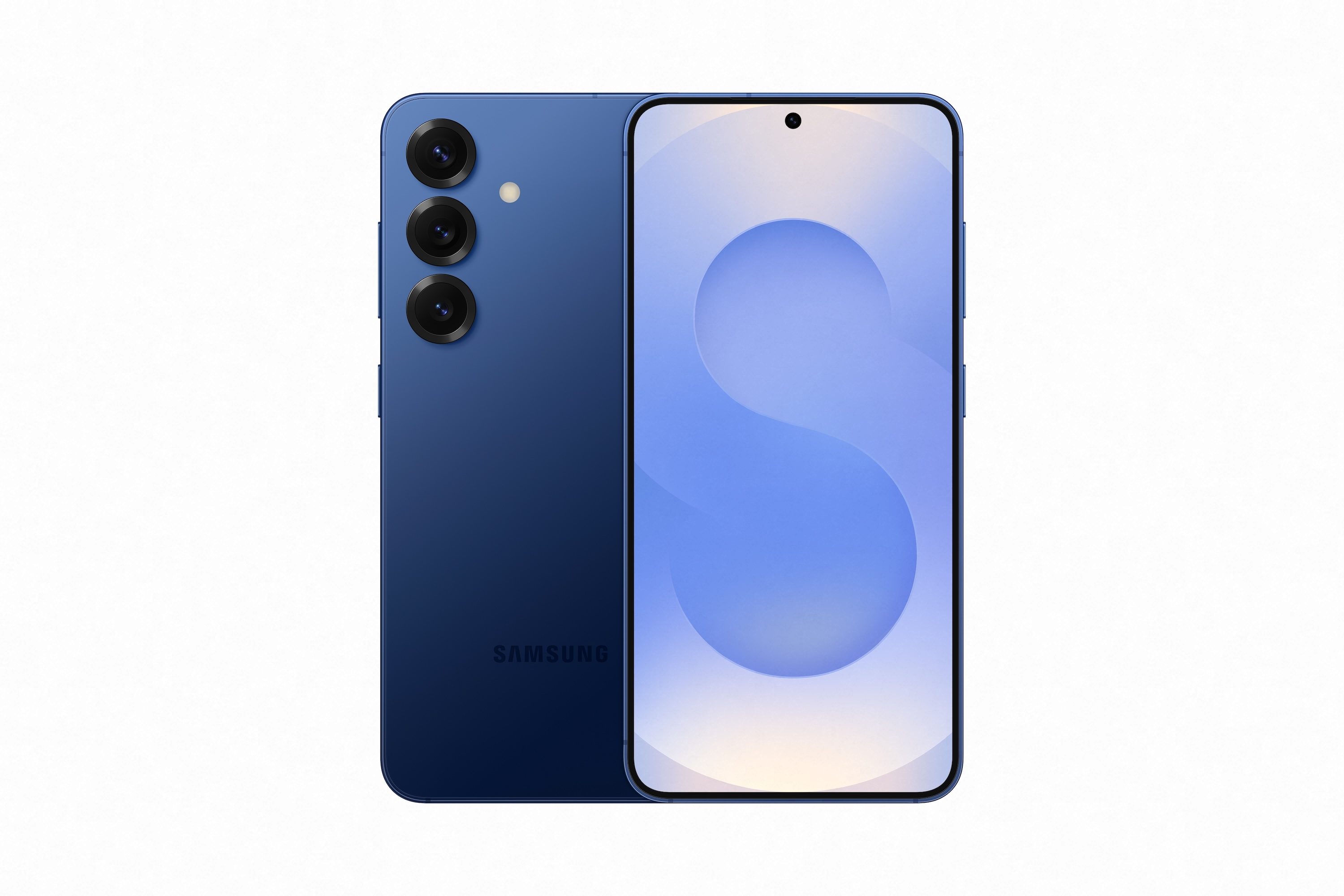 The Samsung Galaxy S25 in Navy.