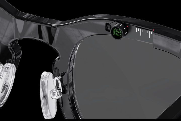 A render showing the Halliday AI Glasses' screen.