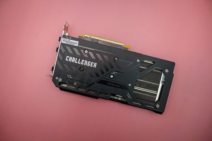 The back of the Intel Arc B570.