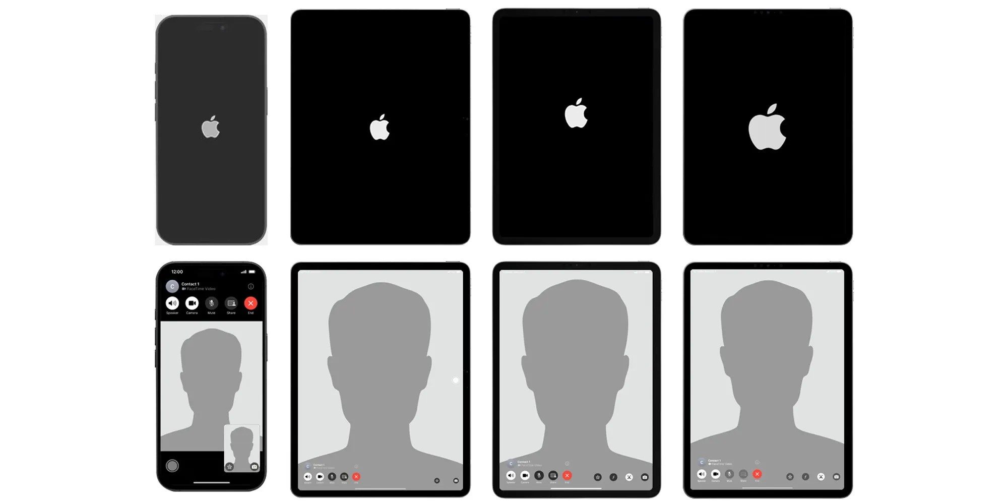 An image showing potential renders of the iPhone SE 4.