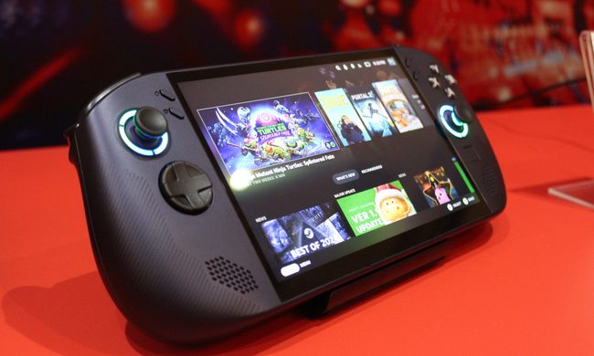 The Lenovo Legion Go S with SteamOS installed.