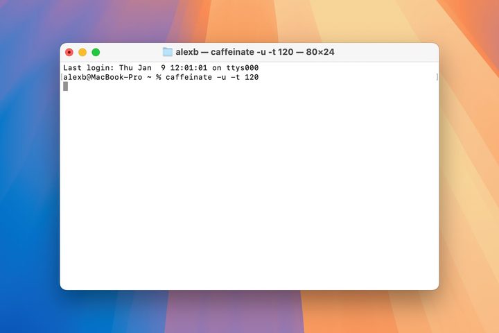 The Mac Terminal app running in macOS Sequoia.