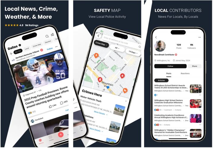 NewsBreak app.