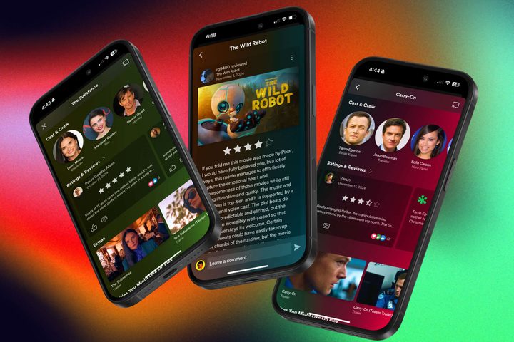 Reviews in the Plex mobile app for iOS.