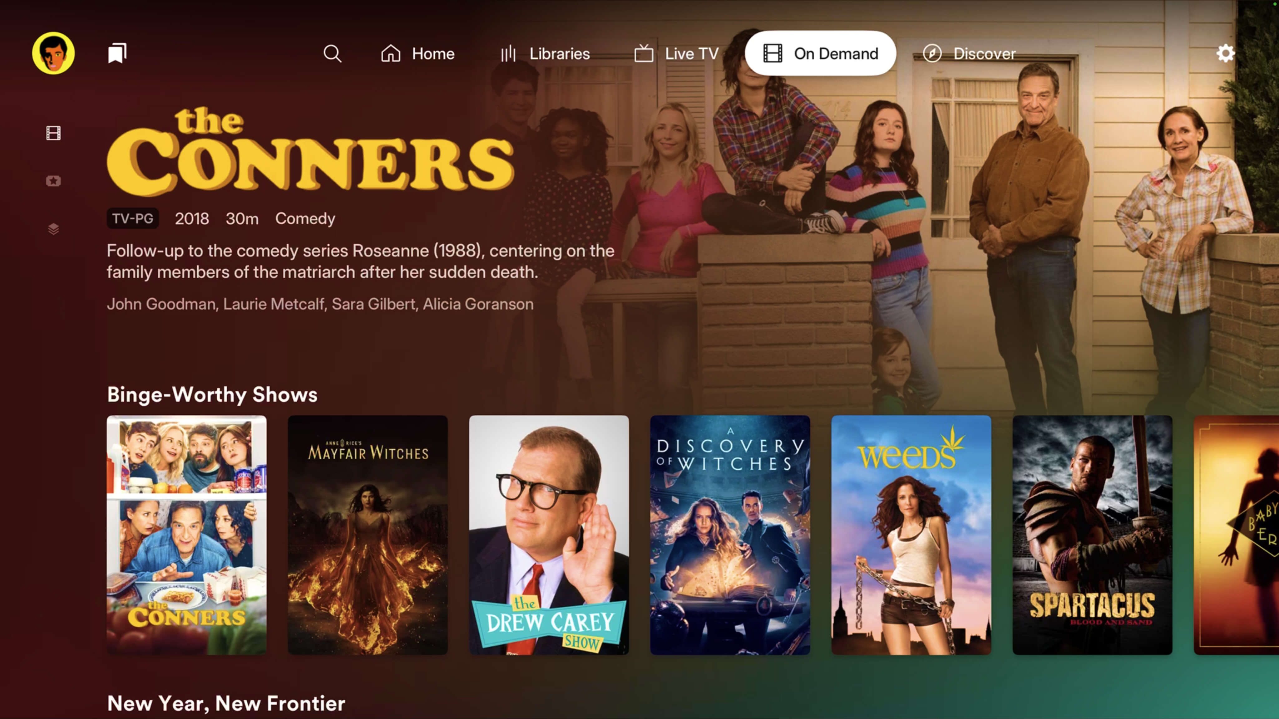 TV show screen in the new Plex experience.