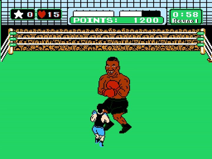 Little mac fighting Mike Tyson in punch-out!!