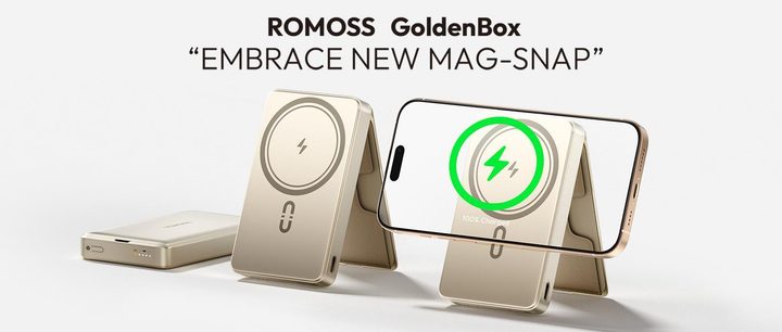A Romoss Goldenbox case.