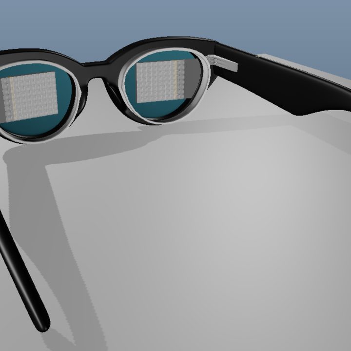 Interior view of the SolidddVision smartglasses.