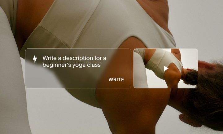 A prompt from Squarespace's Blueprint AI.