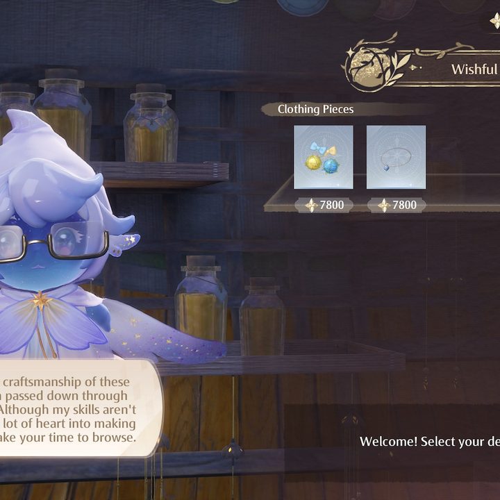 Wishful Wonders Infinity Nikki shop.