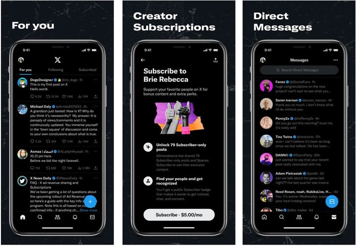 X app.