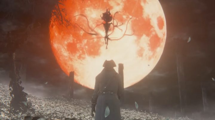 The Moon Presence descending in Bloodborne.