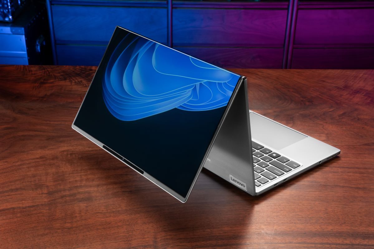 Lenovo's new take on foldable screen laptops quite literally