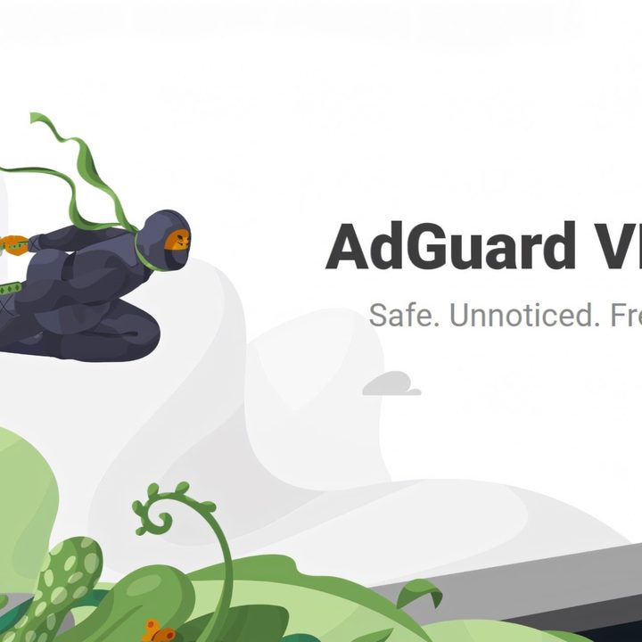 AdGuard VPN product graphic.