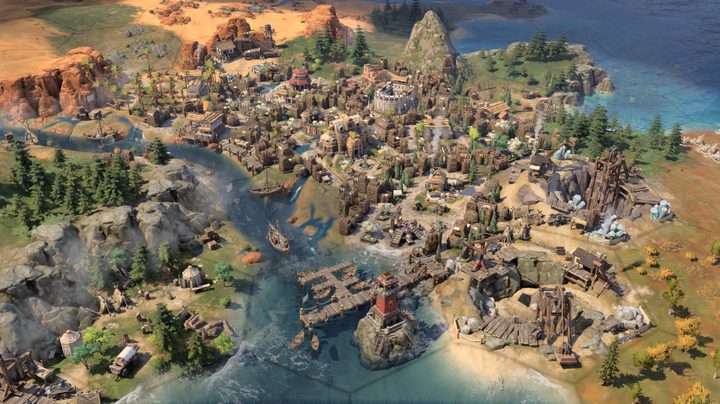 A Shawnee settlment in Sid Meier's Civilization VII.