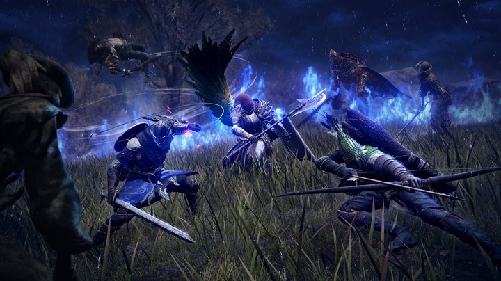 Fighting enemies in Elden Ring Nightreign.