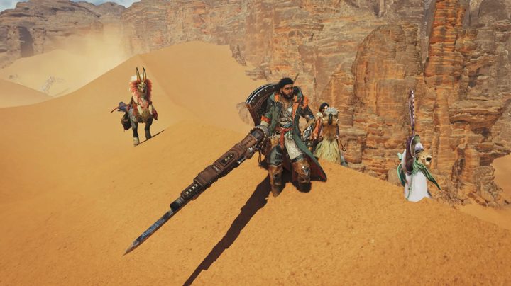 A Monster Hunter Wilds character wielding the Gunlance.