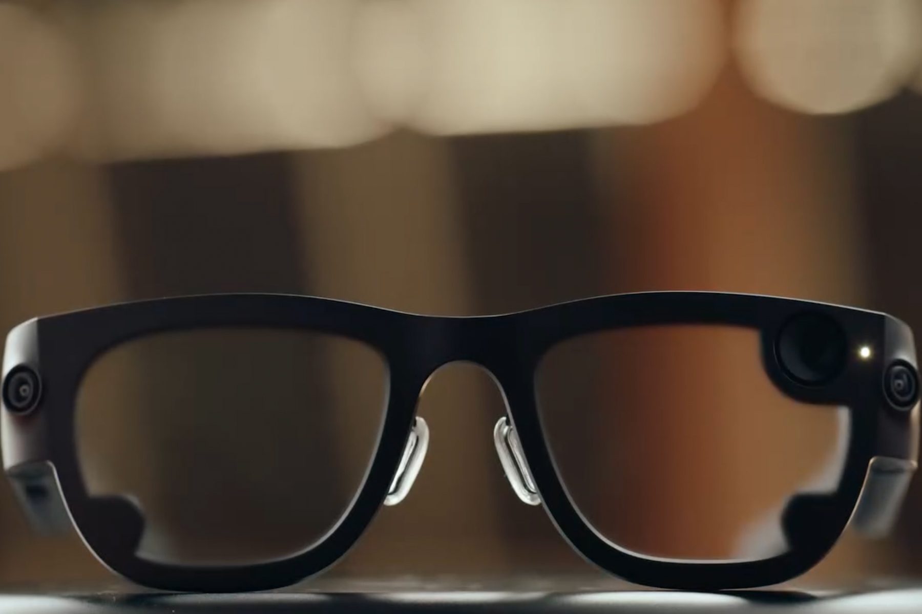 Close-up view of Meta Aria Gen 2 smart glasses.