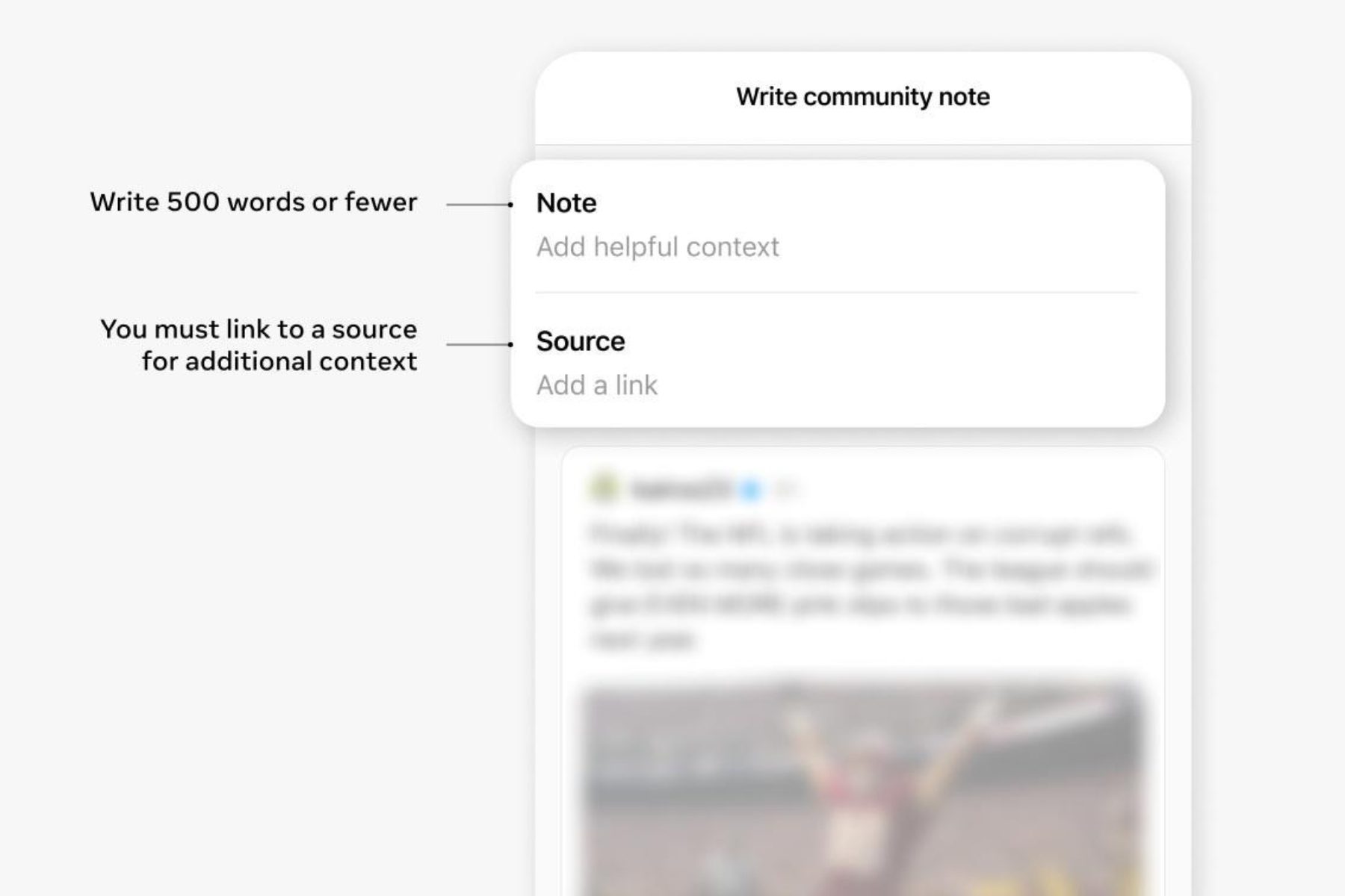 Depiction of Community Notes by Meta